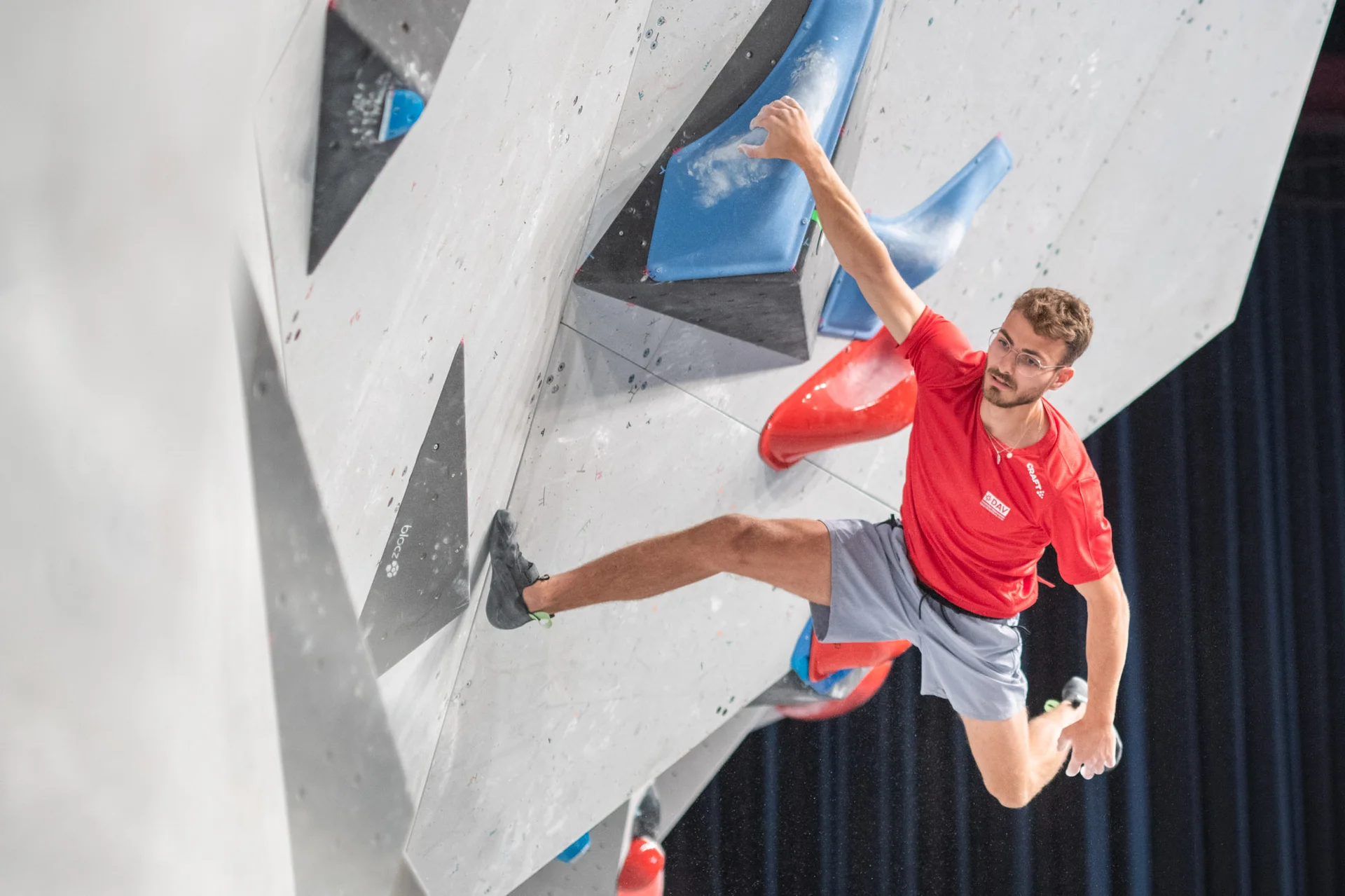 Yannick Flohé, DM Bouldern 2023 | © DAV / Thomas Schermer