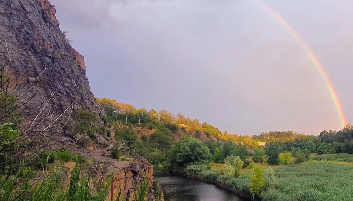Holzberg - Regenbogen | © DAV LV Sachsen, Daniel Elgner