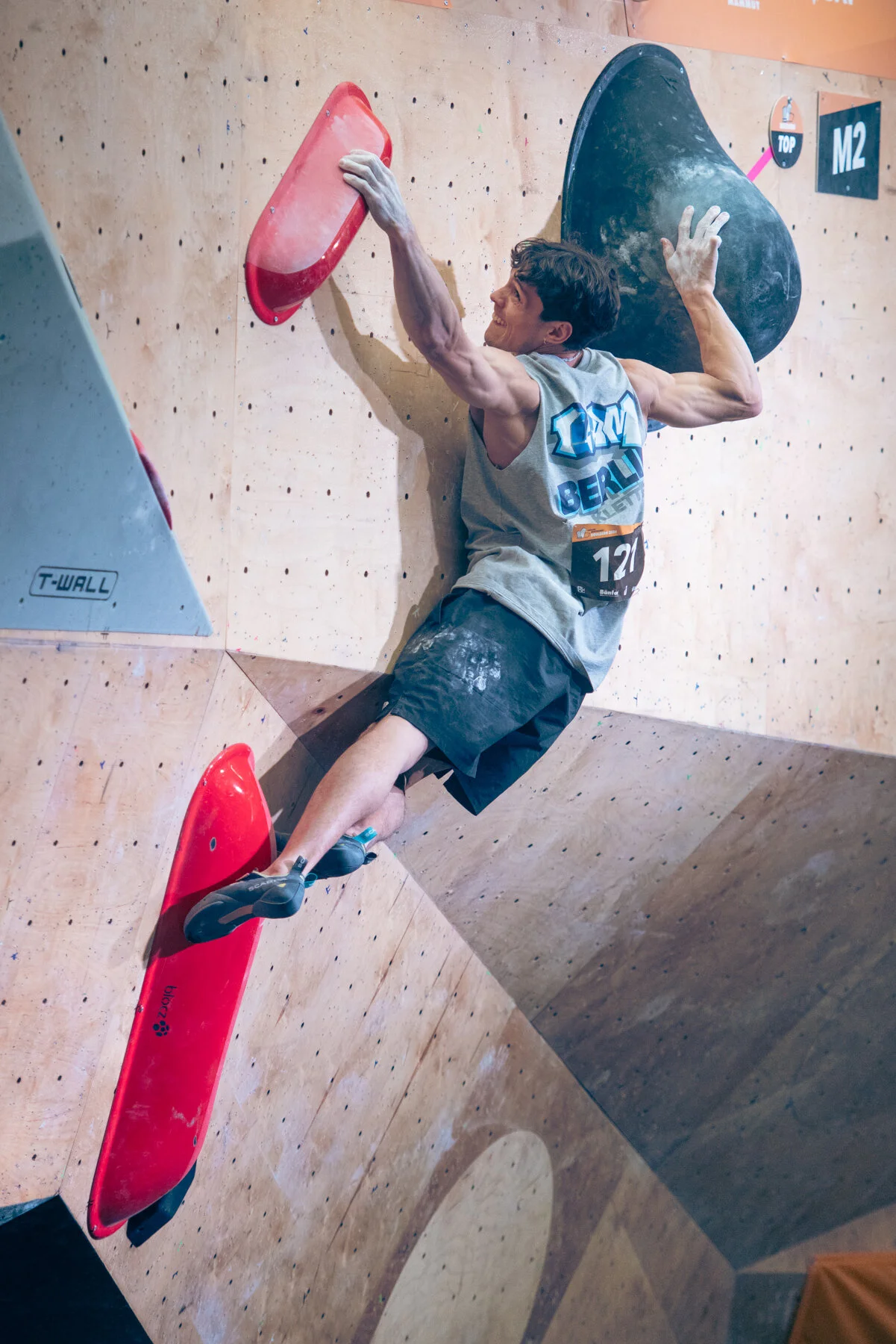 Elias Arriagada-Krüger, Deutscher Vizemeister Bouldern 2024 | © DAV / Thomas Schermer