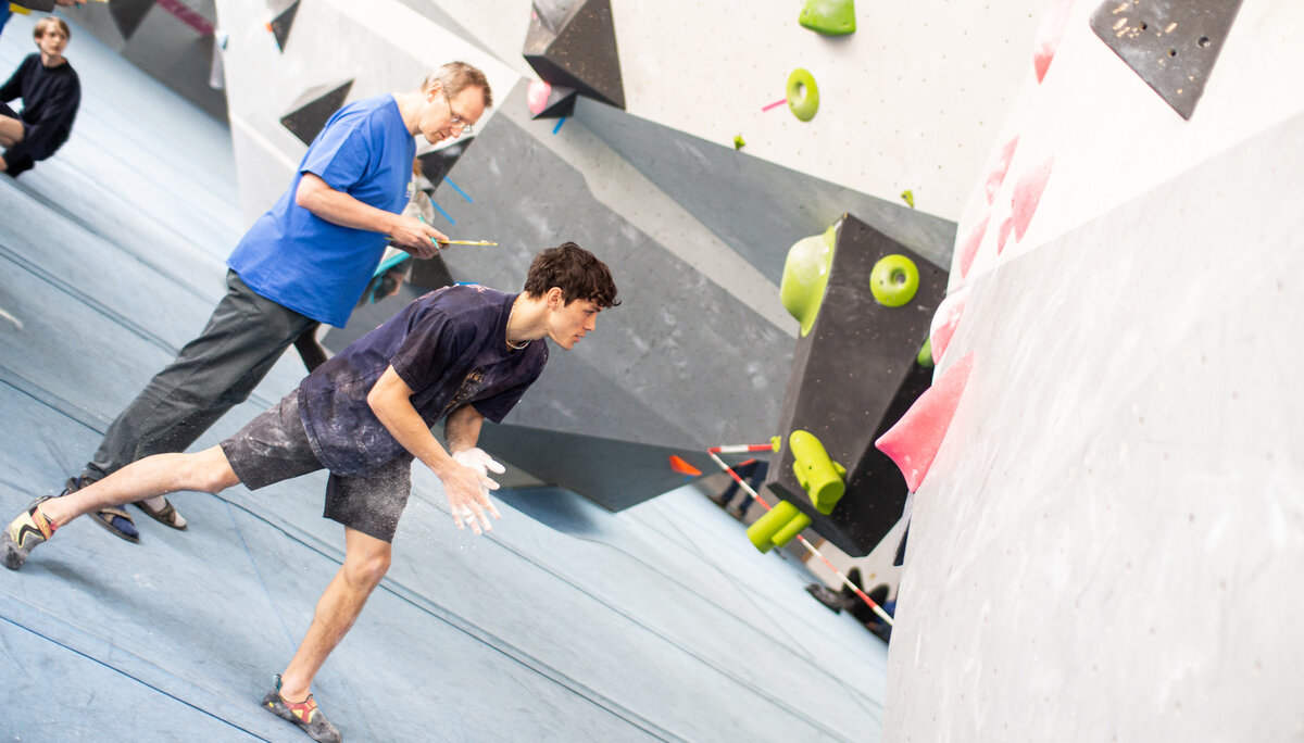 Landesmeisterschaft_Bouldern_Berlin_Sachsen_2022_Qualifikation | © Kilian Dorner Landesmeisterschaft_Bouldern_Berlin_Sachsen_2022_Qualifikation | © Kilian Dorner