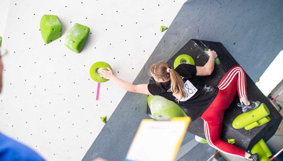 Landesmeisterschaft_Bouldern_Berlin_Sachsen_2022_Qualifikation | © Kilian Dorner Landesmeisterschaft_Bouldern_Berlin_Sachsen_2022_Qualifikation | © Kilian Dorner