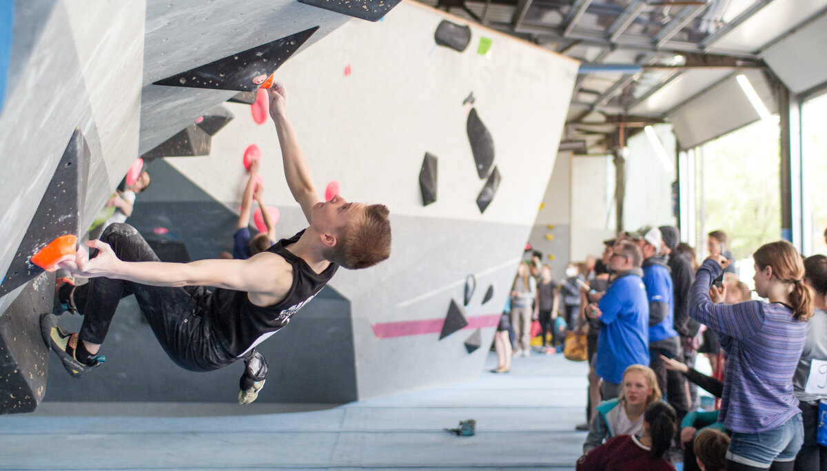 Landesmeisterschaft_Bouldern_Berlin_Sachsen_2022_Qualifikation | © Kilian Dorner Landesmeisterschaft_Bouldern_Berlin_Sachsen_2022_Qualifikation | © Kilian Dorner