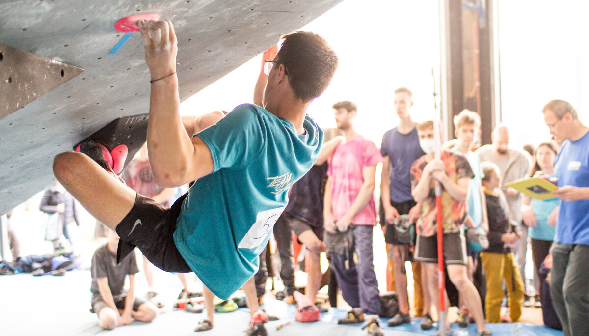Landesmeisterschaft_Bouldern_Berlin_Sachsen_2022_Qualifikation | © Kilian Dorner Landesmeisterschaft_Bouldern_Berlin_Sachsen_2022_Qualifikation | © Kilian Dorner