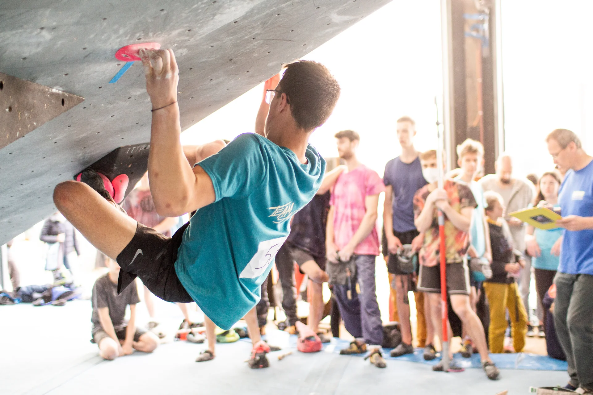 Landesmeisterschaft_Bouldern_Berlin_Sachsen_2022_Qualifikation | © Kilian Dorner