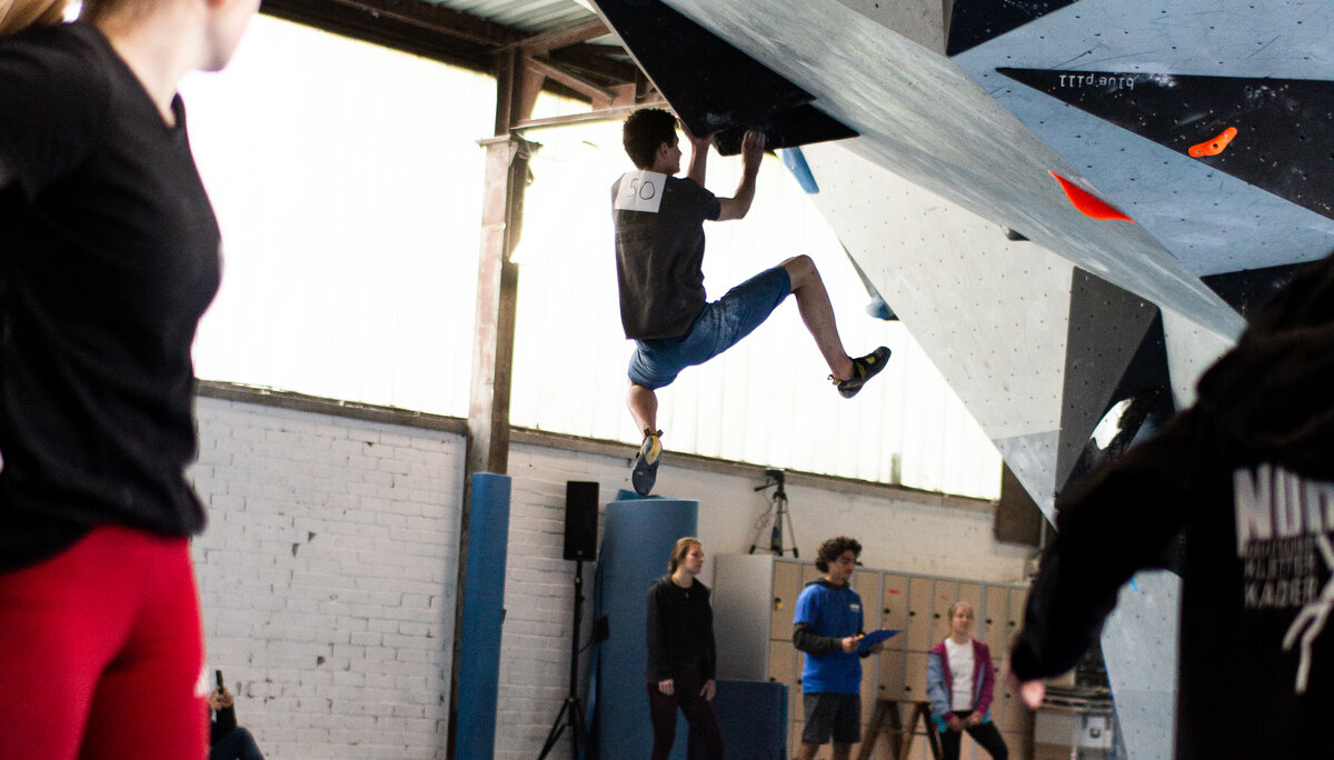 Landesmeisterschaft_Bouldern_Berlin_Sachsen_2022_Qualifikation | © Kilian Dorner Landesmeisterschaft_Bouldern_Berlin_Sachsen_2022_Qualifikation | © Kilian Dorner