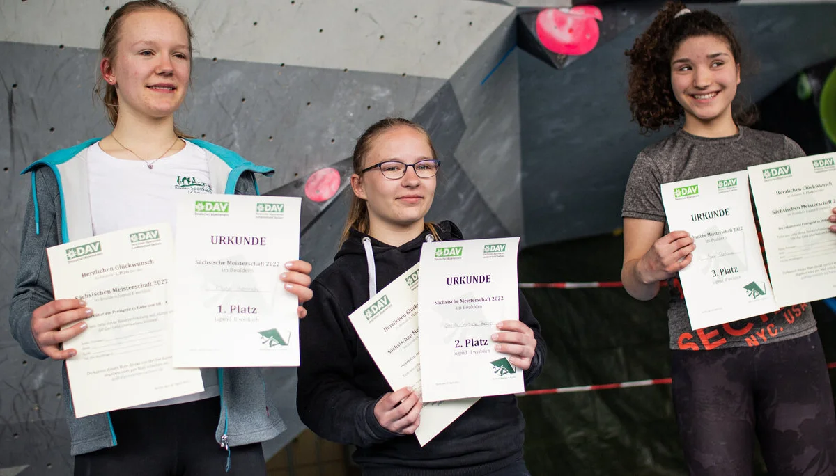 Landesmeisterschaft_Bouldern_Berlin_Sachsen_2022_Finale_Jugend_BC | © Kilian Dorner