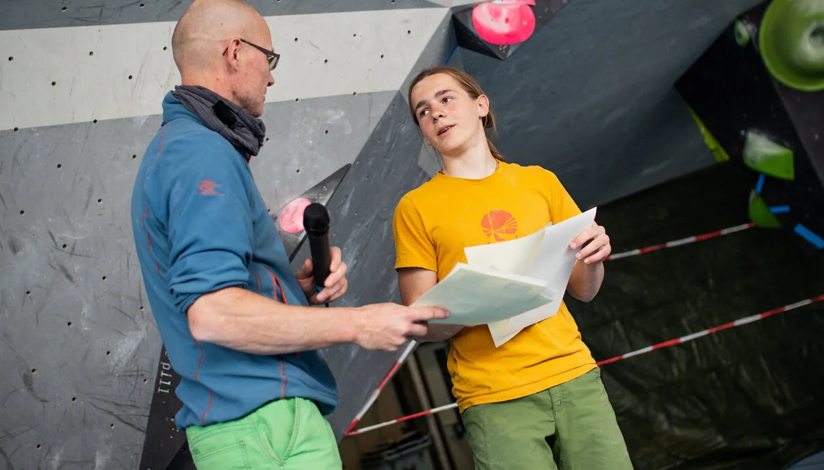 Landesmeisterschaft_Bouldern_Berlin_Sachsen_2022_Finale_Jugend_BC | © Kilian Dorner
