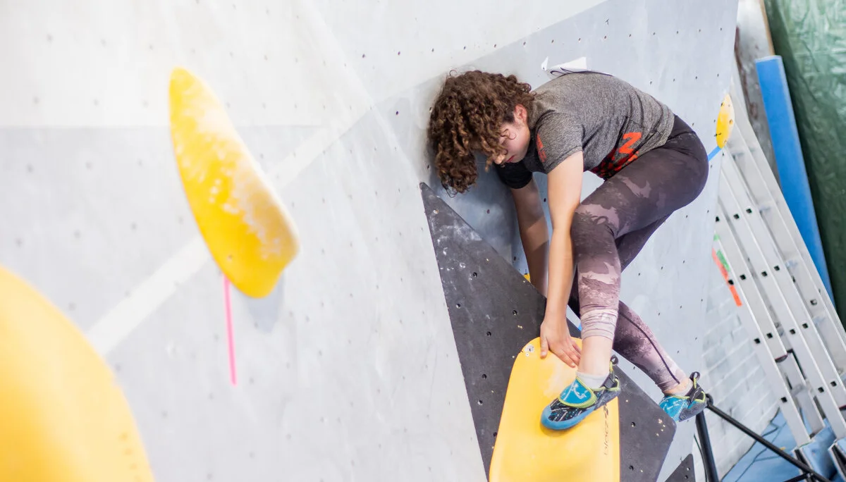 Landesmeisterschaft_Bouldern_Berlin_Sachsen_2022_Finale_Jugend_BC | © Kilian Dorner