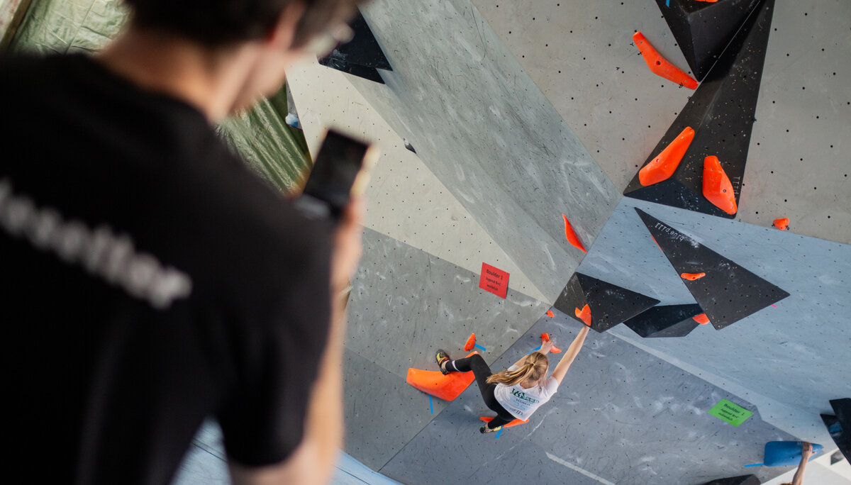Landesmeisterschaft_Bouldern_Berlin_Sachsen_2022_Finale_Jugend_BC | © Kilian Dorner Landesmeisterschaft_Bouldern_Berlin_Sachsen_2022_Finale_Jugend_BC | © Kilian Dorner