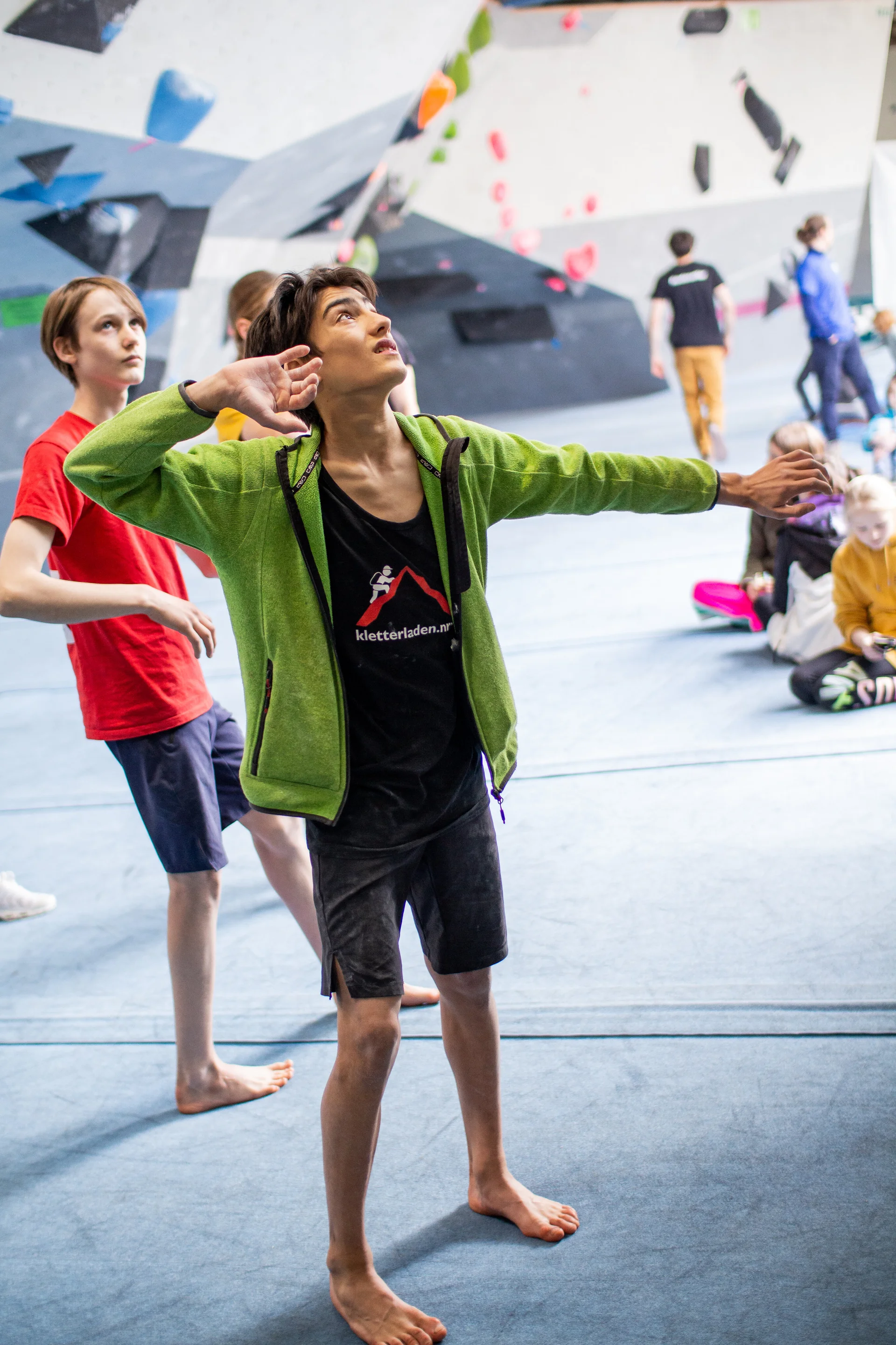 Landesmeisterschaft_Bouldern_Berlin_Sachsen_2022_Finale_Jugend_BC | © Kilian Dorner