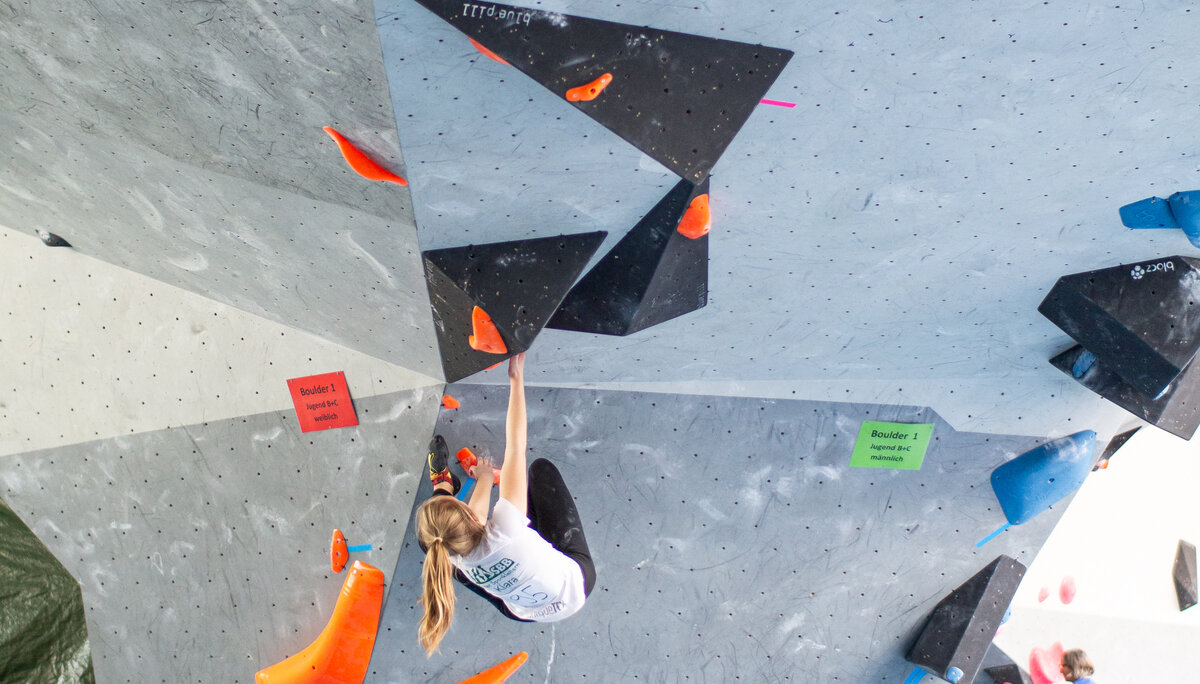 Landesmeisterschaft_Bouldern_Berlin_Sachsen_2022_Finale_Jugend_BC | © Kilian Dorner Landesmeisterschaft_Bouldern_Berlin_Sachsen_2022_Finale_Jugend_BC | © Kilian Dorner