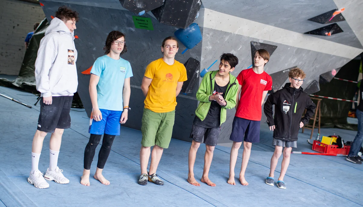 Landesmeisterschaft_Bouldern_Berlin_Sachsen_2022_Finale_Jugend_BC | © Kilian Dorner