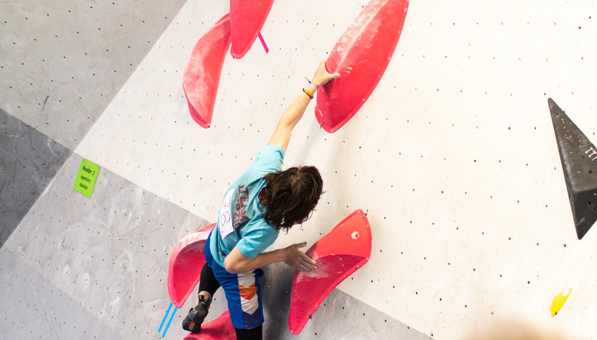 Landesmeisterschaft_Bouldern_Berlin_Sachsen_2022_Finale_Jugend_BC | © Kilian Dorner Landesmeisterschaft_Bouldern_Berlin_Sachsen_2022_Finale_Jugend_BC | © Kilian Dorner
