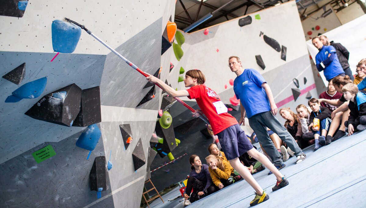 Landesmeisterschaft_Bouldern_Berlin_Sachsen_2022_Finale_Jugend_BC | © Kilian Dorner Landesmeisterschaft_Bouldern_Berlin_Sachsen_2022_Finale_Jugend_BC | © Kilian Dorner