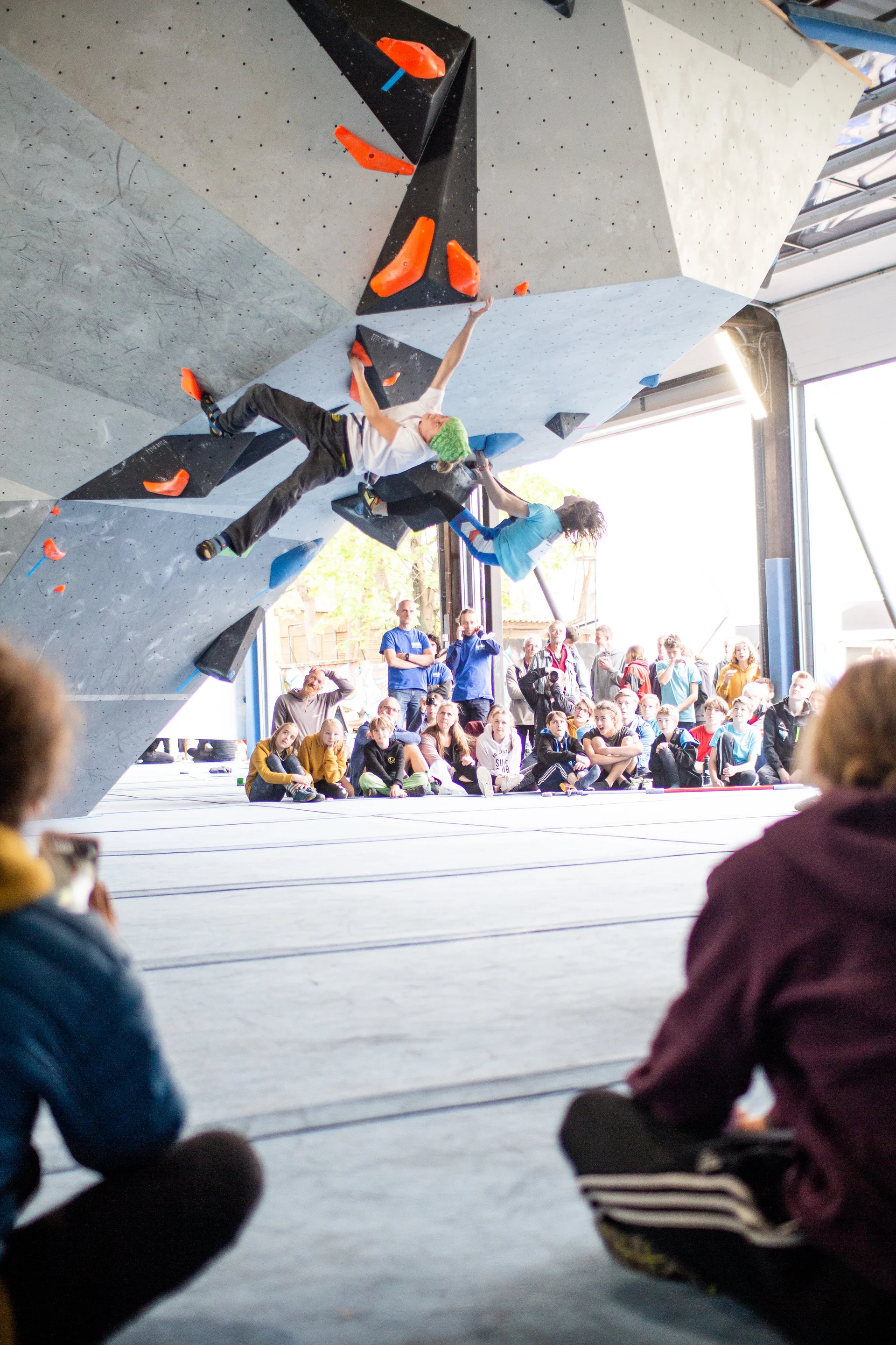 Landesmeisterschaft_Bouldern_Berlin_Sachsen_2022_Finale_Jugend_BC | © Kilian Dorner