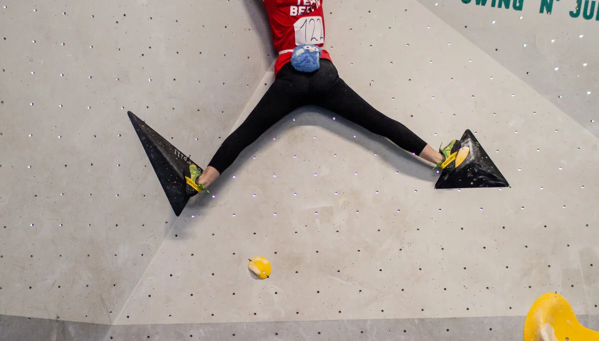 Landesmeisterschaft_Bouldern_Berlin_Sachsen_2022_Finale_Jugend_BC | © Kilian Dorner