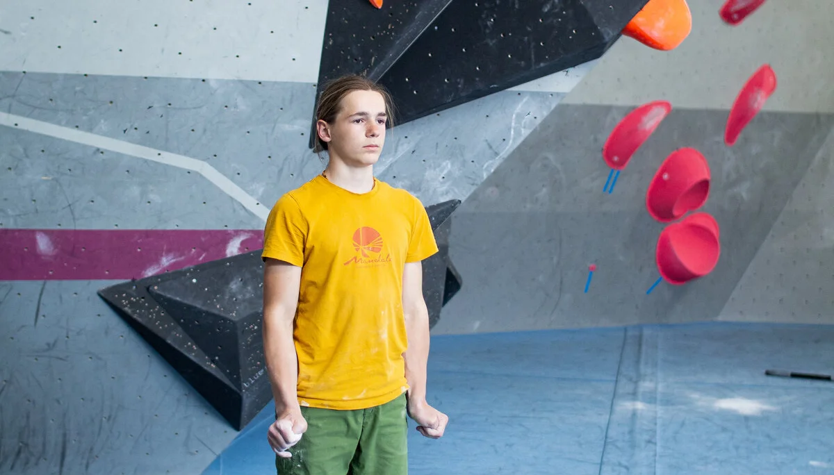 Landesmeisterschaft_Bouldern_Berlin_Sachsen_2022_Finale_Jugend_BC | © Kilian Dorner