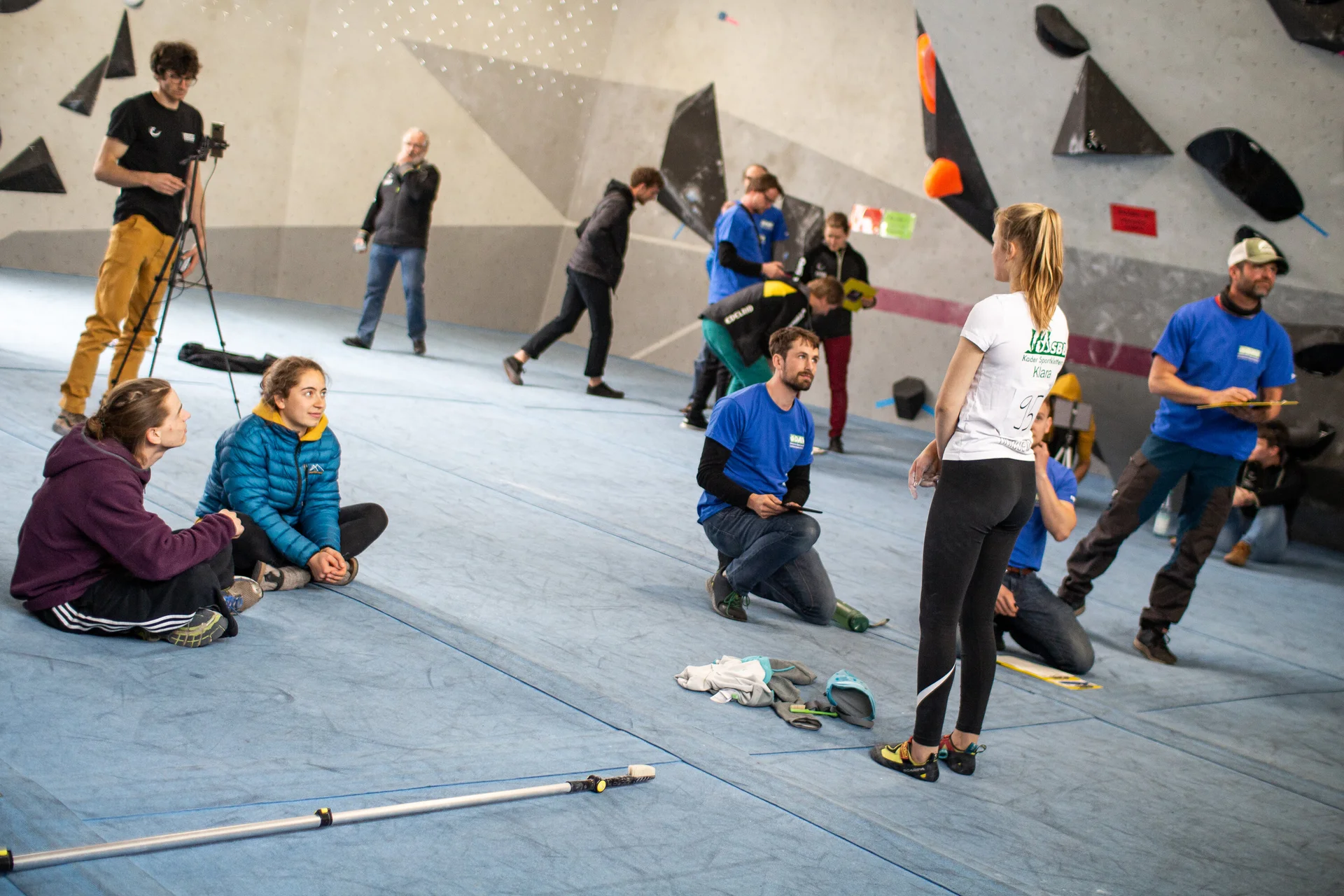 Landesmeisterschaft_Bouldern_Berlin_Sachsen_2022_Finale_Jugend_BC | © Kilian Dorner
