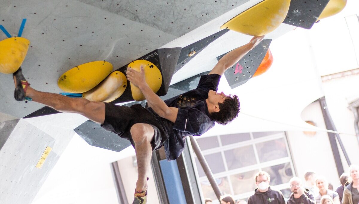 Landesmeisterschaft_Bouldern_Berlin_Sachsen_2022_Finale_Jugend_A_Erwachsene | © Kilian Dorner Landesmeisterschaft_Bouldern_Berlin_Sachsen_2022_Finale_Jugend_A_Erwachsene | © Kilian Dorner