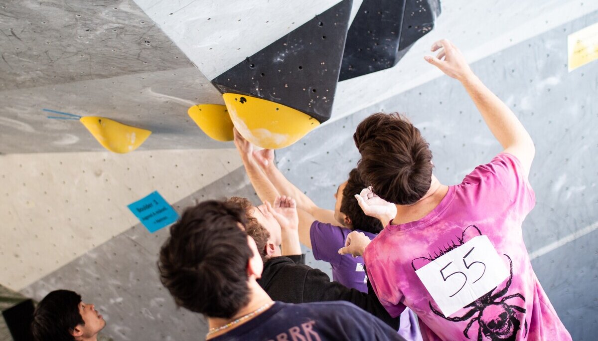 Landesmeisterschaft_Bouldern_Berlin_Sachsen_2022_Finale_Jugend_A_Erwachsene | © Kilian Dorner Landesmeisterschaft_Bouldern_Berlin_Sachsen_2022_Finale_Jugend_A_Erwachsene | © Kilian Dorner