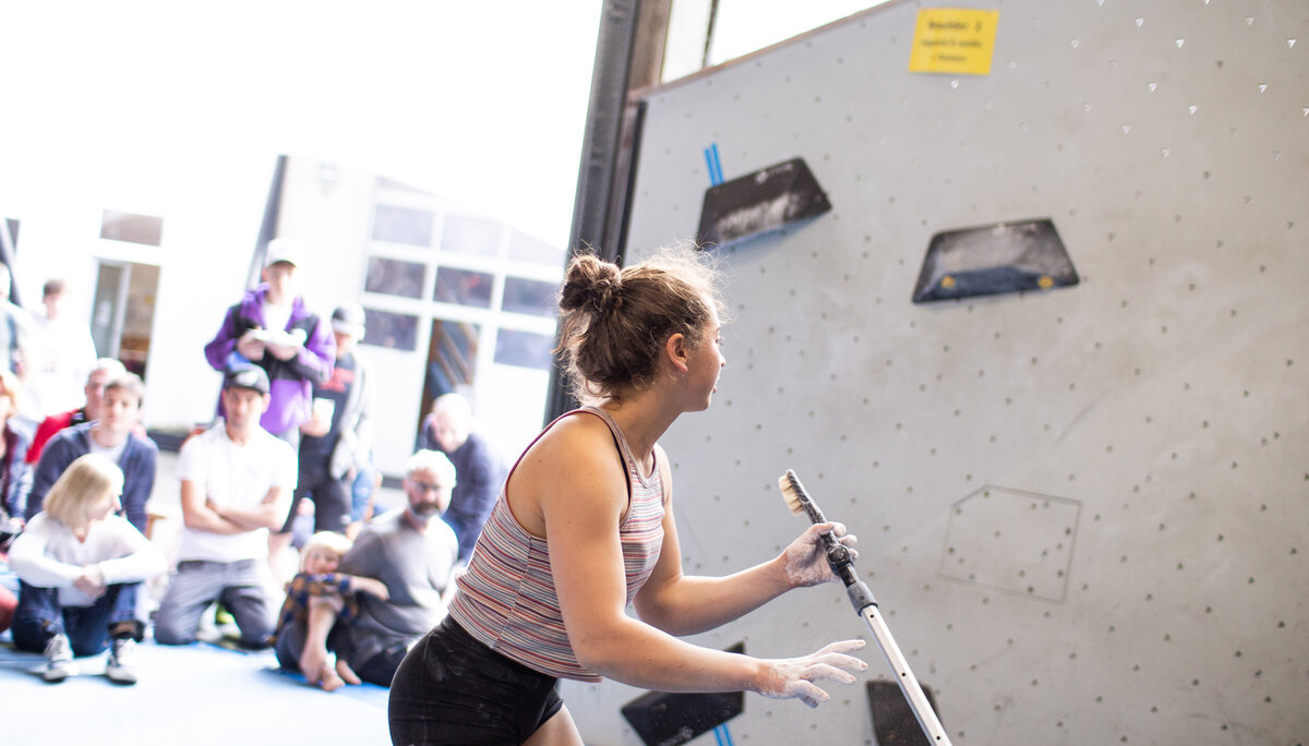 Landesmeisterschaft_Bouldern_Berlin_Sachsen_2022_Finale_Jugend_A_Erwachsene | © Kilian Dorner Landesmeisterschaft_Bouldern_Berlin_Sachsen_2022_Finale_Jugend_A_Erwachsene | © Kilian Dorner