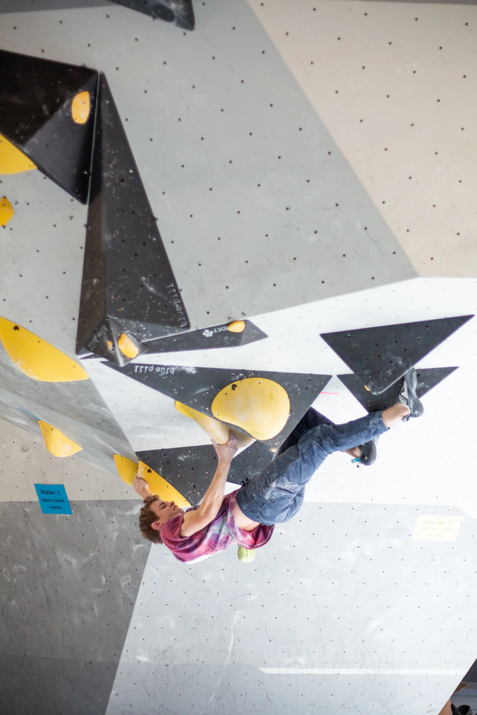 Landesmeisterschaft_Bouldern_Berlin_Sachsen_2022_Finale_Jugend_A_Erwachsene | © Kilian Dorner