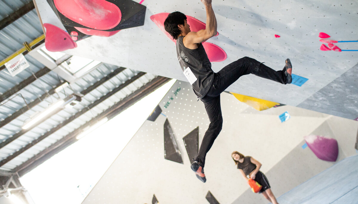 Landesmeisterschaft_Bouldern_Berlin_Sachsen_2022_Finale_Jugend_A_Erwachsene | © Kilian Dorner Landesmeisterschaft_Bouldern_Berlin_Sachsen_2022_Finale_Jugend_A_Erwachsene | © Kilian Dorner