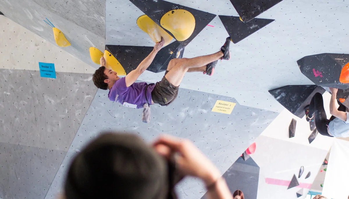 Landesmeisterschaft_Bouldern_Berlin_Sachsen_2022_Finale_Jugend_A_Erwachsene | © Kilian Dorner