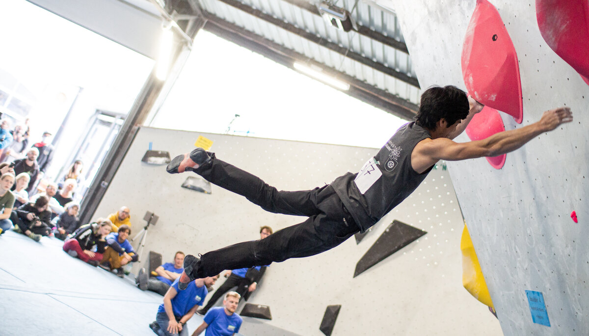 Landesmeisterschaft_Bouldern_Berlin_Sachsen_2022_Finale_Jugend_A_Erwachsene | © Kilian Dorner Landesmeisterschaft_Bouldern_Berlin_Sachsen_2022_Finale_Jugend_A_Erwachsene | © Kilian Dorner