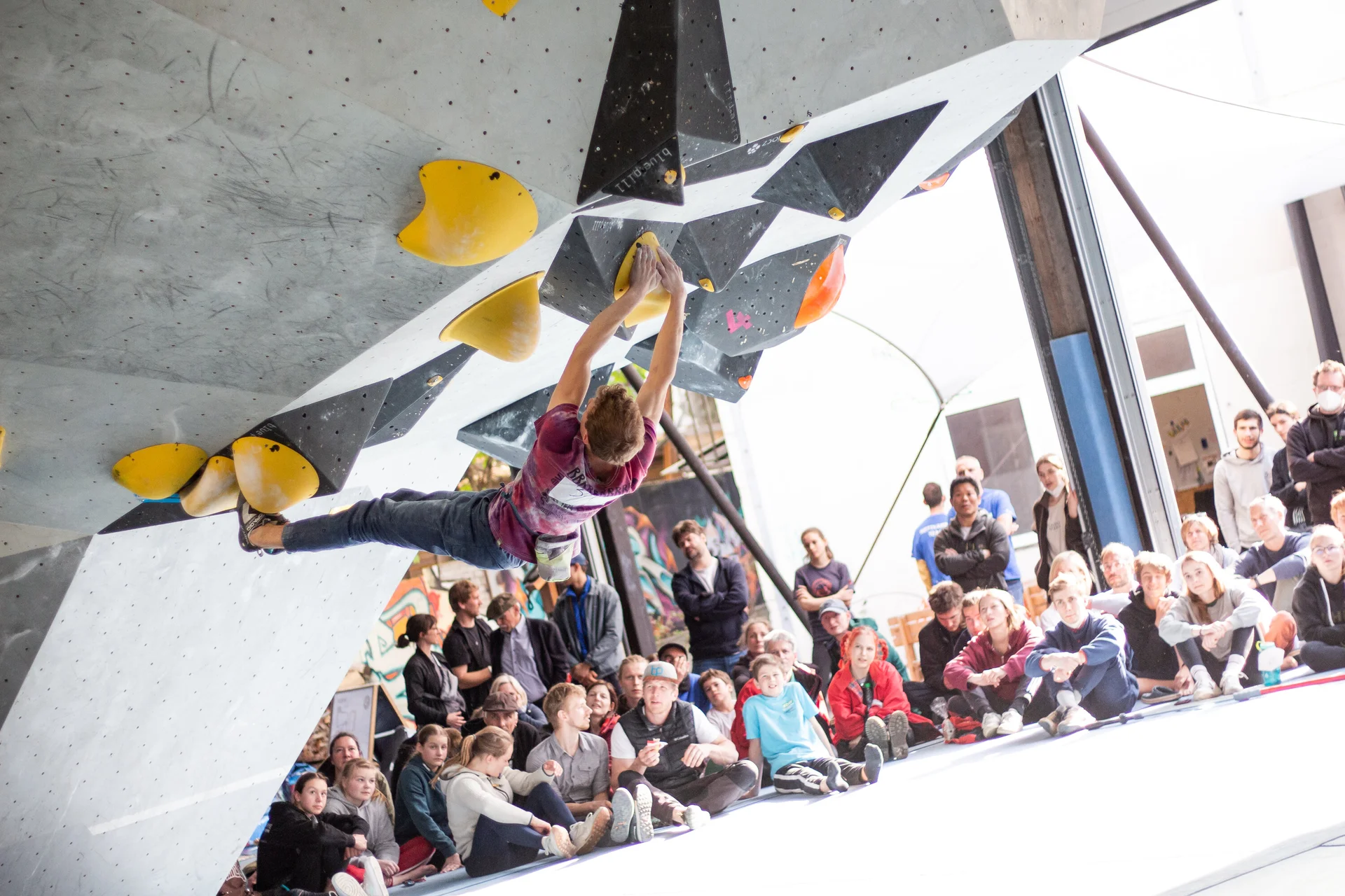 Landesmeisterschaft_Bouldern_Berlin_Sachsen_2022_Finale_Jugend_A_Erwachsene | © Kilian Dorner