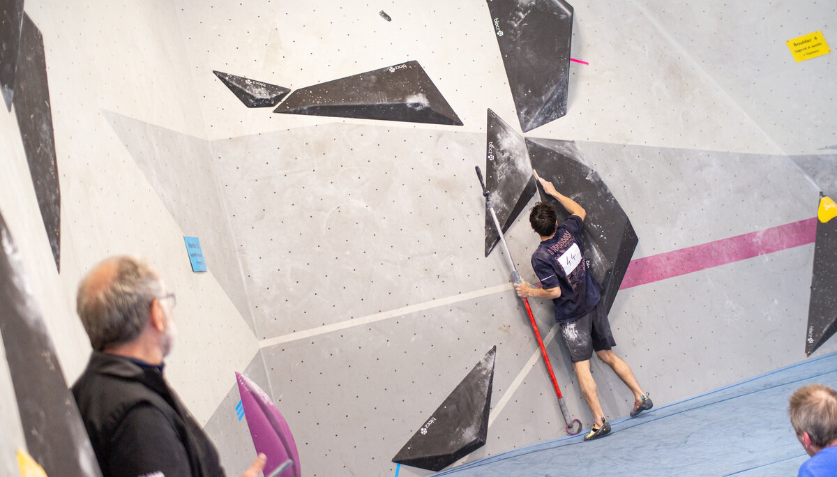 Landesmeisterschaft_Bouldern_Berlin_Sachsen_2022_Finale_Jugend_A_Erwachsene | © Kilian Dorner Landesmeisterschaft_Bouldern_Berlin_Sachsen_2022_Finale_Jugend_A_Erwachsene | © Kilian Dorner