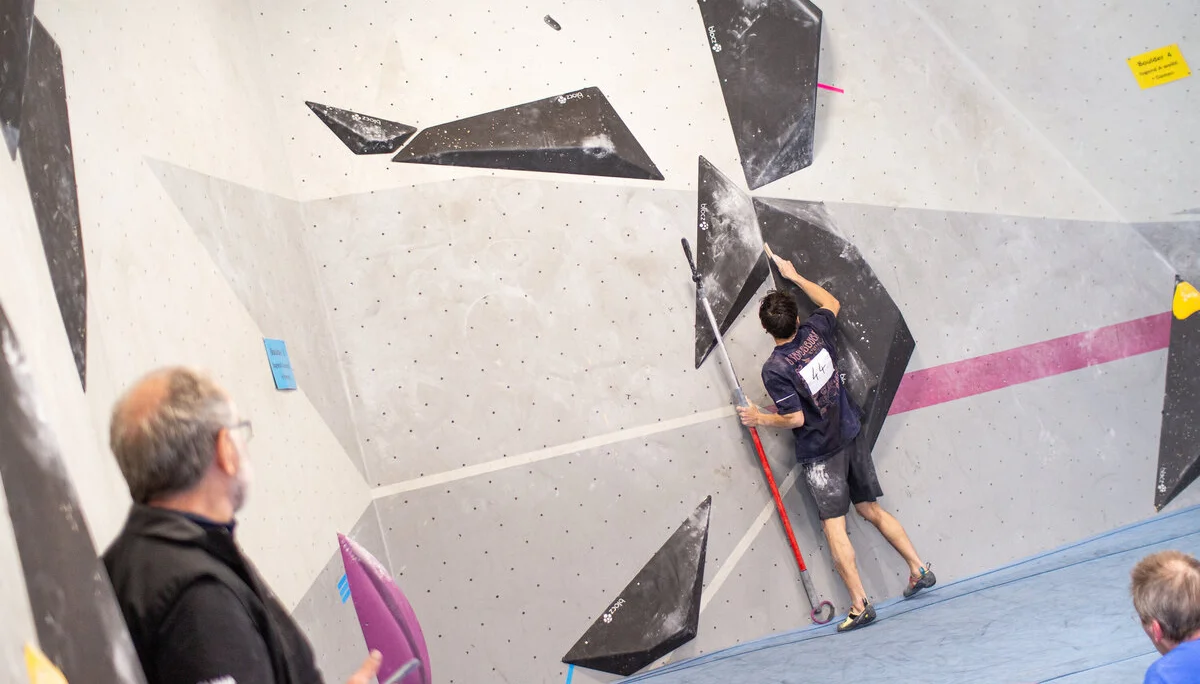 Landesmeisterschaft_Bouldern_Berlin_Sachsen_2022_Finale_Jugend_A_Erwachsene | © Kilian Dorner