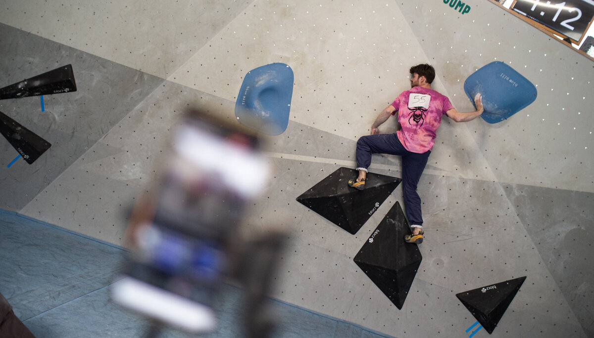 Landesmeisterschaft_Bouldern_Berlin_Sachsen_2022_Finale_Jugend_A_Erwachsene | © Kilian Dorner Landesmeisterschaft_Bouldern_Berlin_Sachsen_2022_Finale_Jugend_A_Erwachsene | © Kilian Dorner