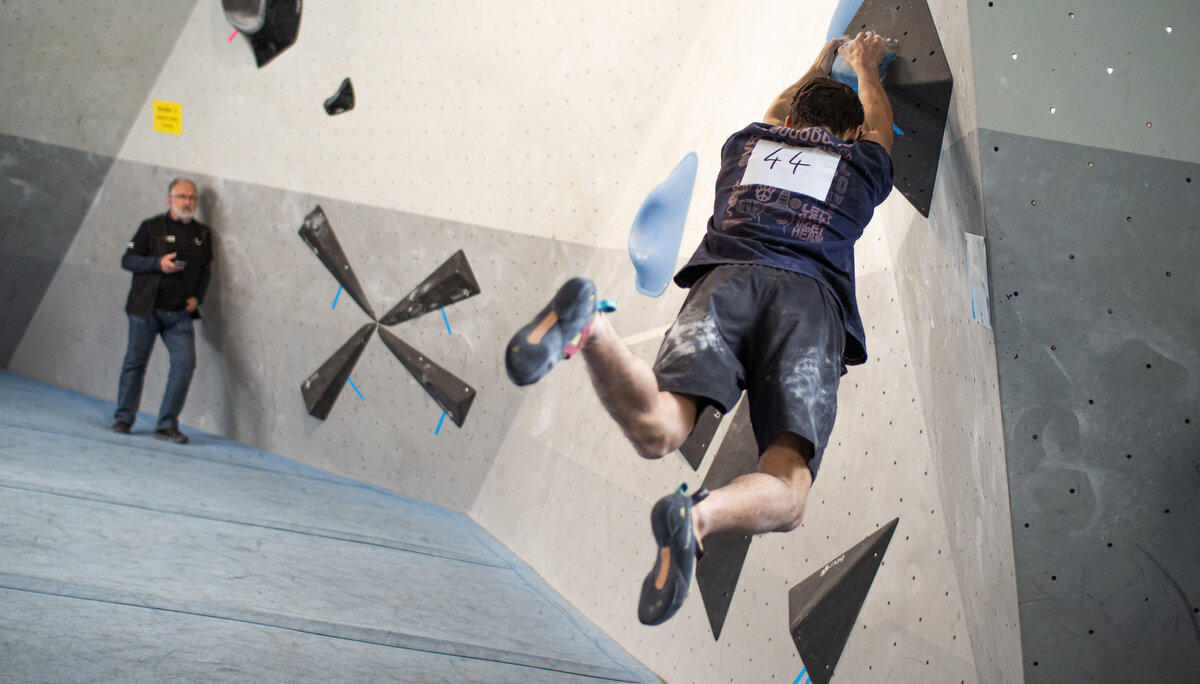 Landesmeisterschaft_Bouldern_Berlin_Sachsen_2022_Finale_Jugend_A_Erwachsene | © Kilian Dorner Landesmeisterschaft_Bouldern_Berlin_Sachsen_2022_Finale_Jugend_A_Erwachsene | © Kilian Dorner