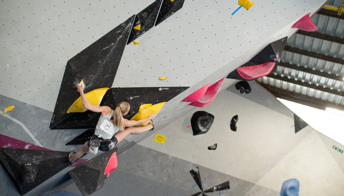 Landesmeisterschaft_Bouldern_Berlin_Sachsen_2022_Finale_Jugend_A_Erwachsene | © Kilian Dorner