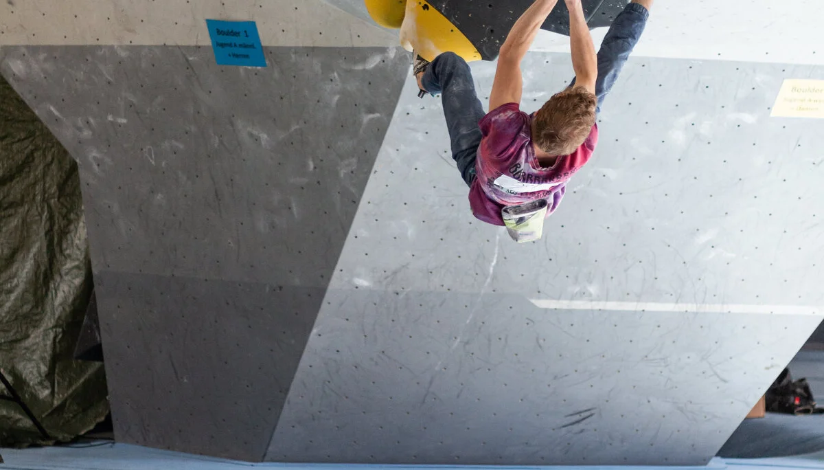 Landesmeisterschaft_Bouldern_Berlin_Sachsen_2022_Finale_Jugend_A_Erwachsene | © Kilian Dorner