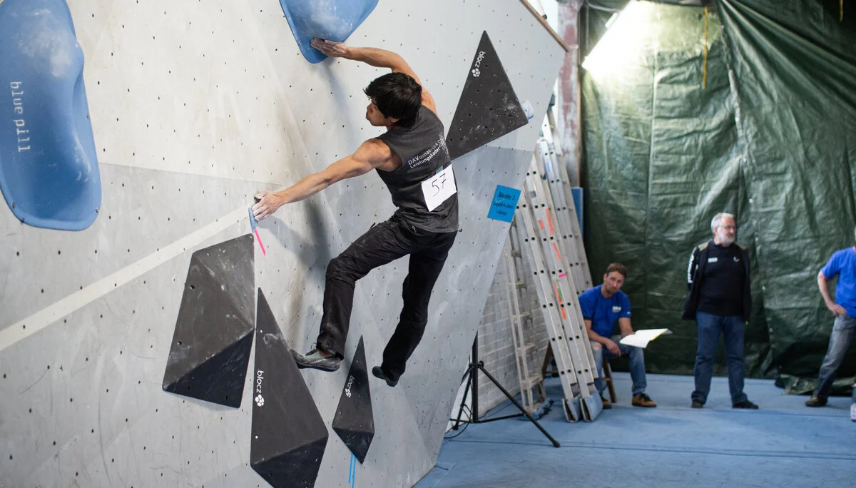 Landesmeisterschaft_Bouldern_Berlin_Sachsen_2022_Finale_Jugend_A_Erwachsene | © Kilian Dorner
