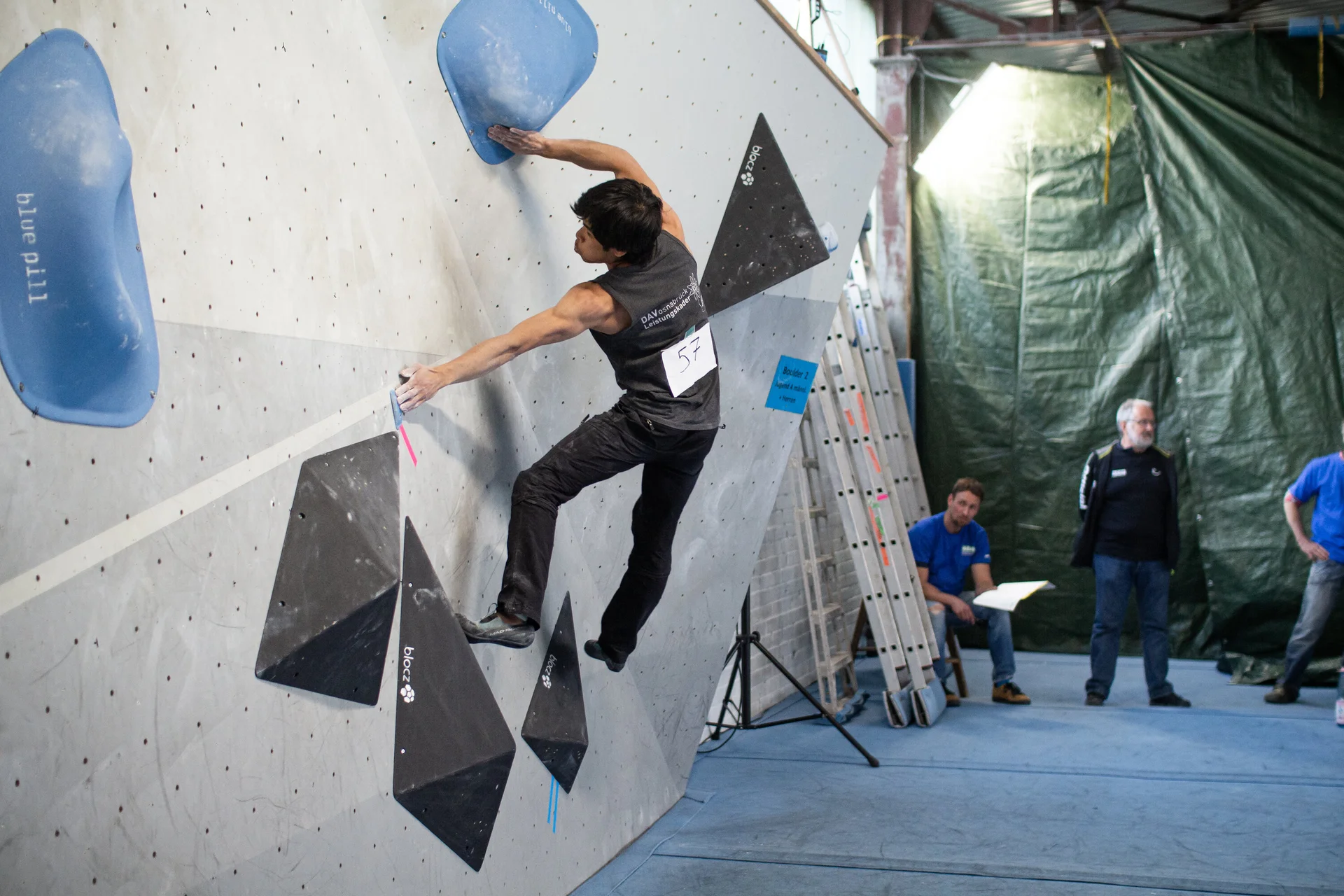 Landesmeisterschaft_Bouldern_Berlin_Sachsen_2022_Finale_Jugend_A_Erwachsene | © Kilian Dorner