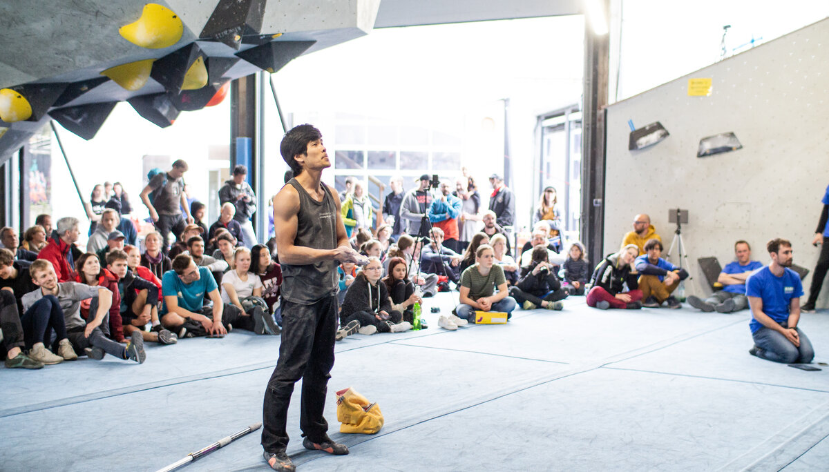 Landesmeisterschaft_Bouldern_Berlin_Sachsen_2022_Finale_Jugend_A_Erwachsene | © Kilian Dorner Landesmeisterschaft_Bouldern_Berlin_Sachsen_2022_Finale_Jugend_A_Erwachsene | © Kilian Dorner
