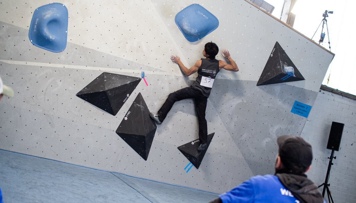 Landesmeisterschaft_Bouldern_Berlin_Sachsen_2022_Finale_Jugend_A_Erwachsene | © Kilian Dorner Landesmeisterschaft_Bouldern_Berlin_Sachsen_2022_Finale_Jugend_A_Erwachsene | © Kilian Dorner