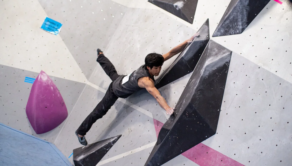 Landesmeisterschaft_Bouldern_Berlin_Sachsen_2022_Finale_Jugend_A_Erwachsene | © Kilian Dorner