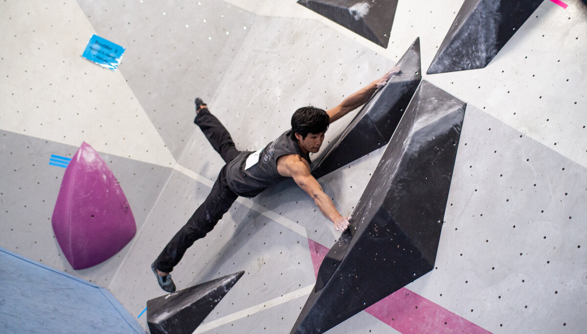Landesmeisterschaft_Bouldern_Berlin_Sachsen_2022_Finale_Jugend_A_Erwachsene | © Kilian Dorner Landesmeisterschaft_Bouldern_Berlin_Sachsen_2022_Finale_Jugend_A_Erwachsene | © Kilian Dorner