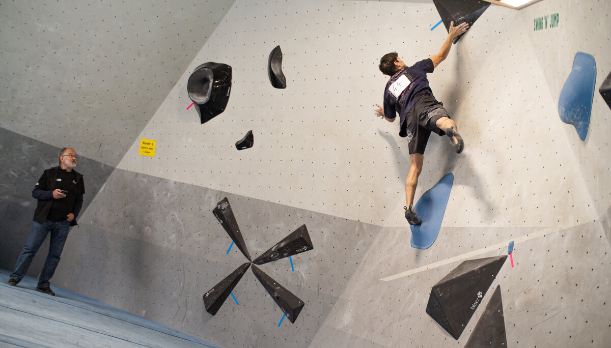 Landesmeisterschaft_Bouldern_Berlin_Sachsen_2022_Finale_Jugend_A_Erwachsene | © Kilian Dorner Landesmeisterschaft_Bouldern_Berlin_Sachsen_2022_Finale_Jugend_A_Erwachsene | © Kilian Dorner
