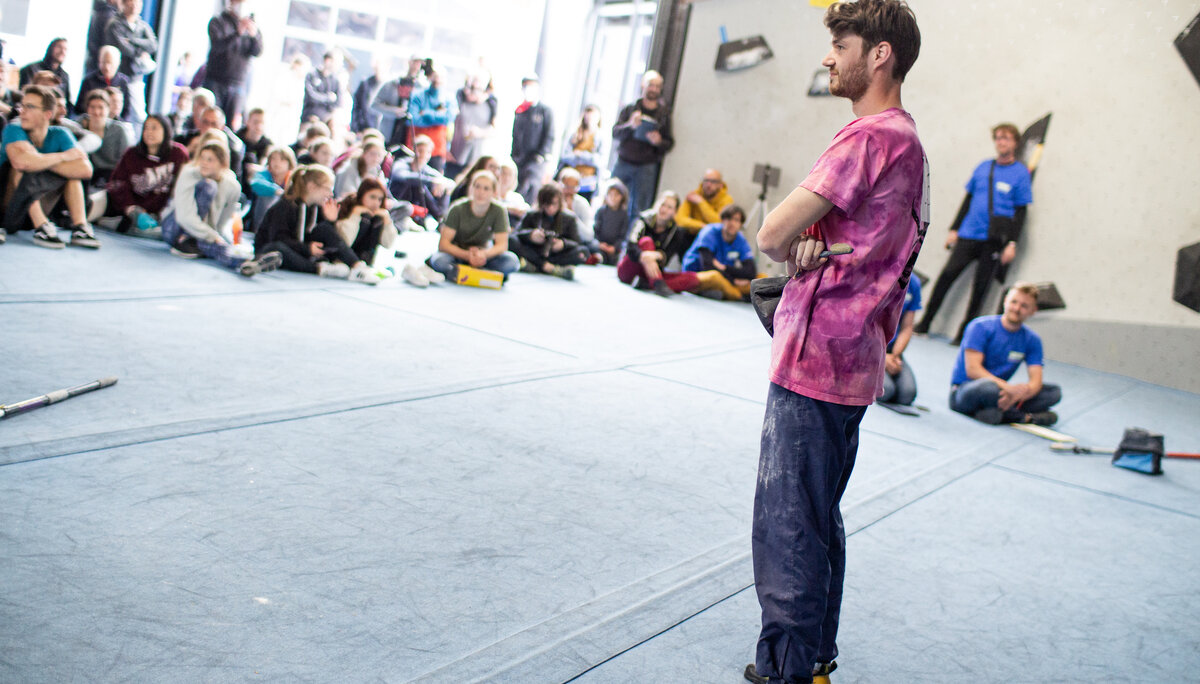 Landesmeisterschaft_Bouldern_Berlin_Sachsen_2022_Finale_Jugend_A_Erwachsene | © Kilian Dorner Landesmeisterschaft_Bouldern_Berlin_Sachsen_2022_Finale_Jugend_A_Erwachsene | © Kilian Dorner