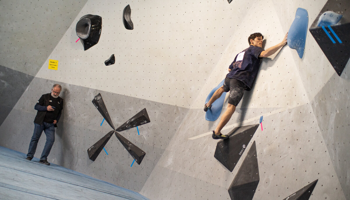 Landesmeisterschaft_Bouldern_Berlin_Sachsen_2022_Finale_Jugend_A_Erwachsene | © Kilian Dorner Landesmeisterschaft_Bouldern_Berlin_Sachsen_2022_Finale_Jugend_A_Erwachsene | © Kilian Dorner