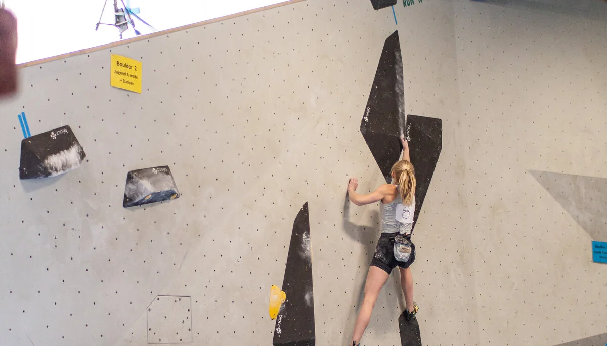 Landesmeisterschaft_Bouldern_Berlin_Sachsen_2022_Finale_Jugend_A_Erwachsene | © Kilian Dorner