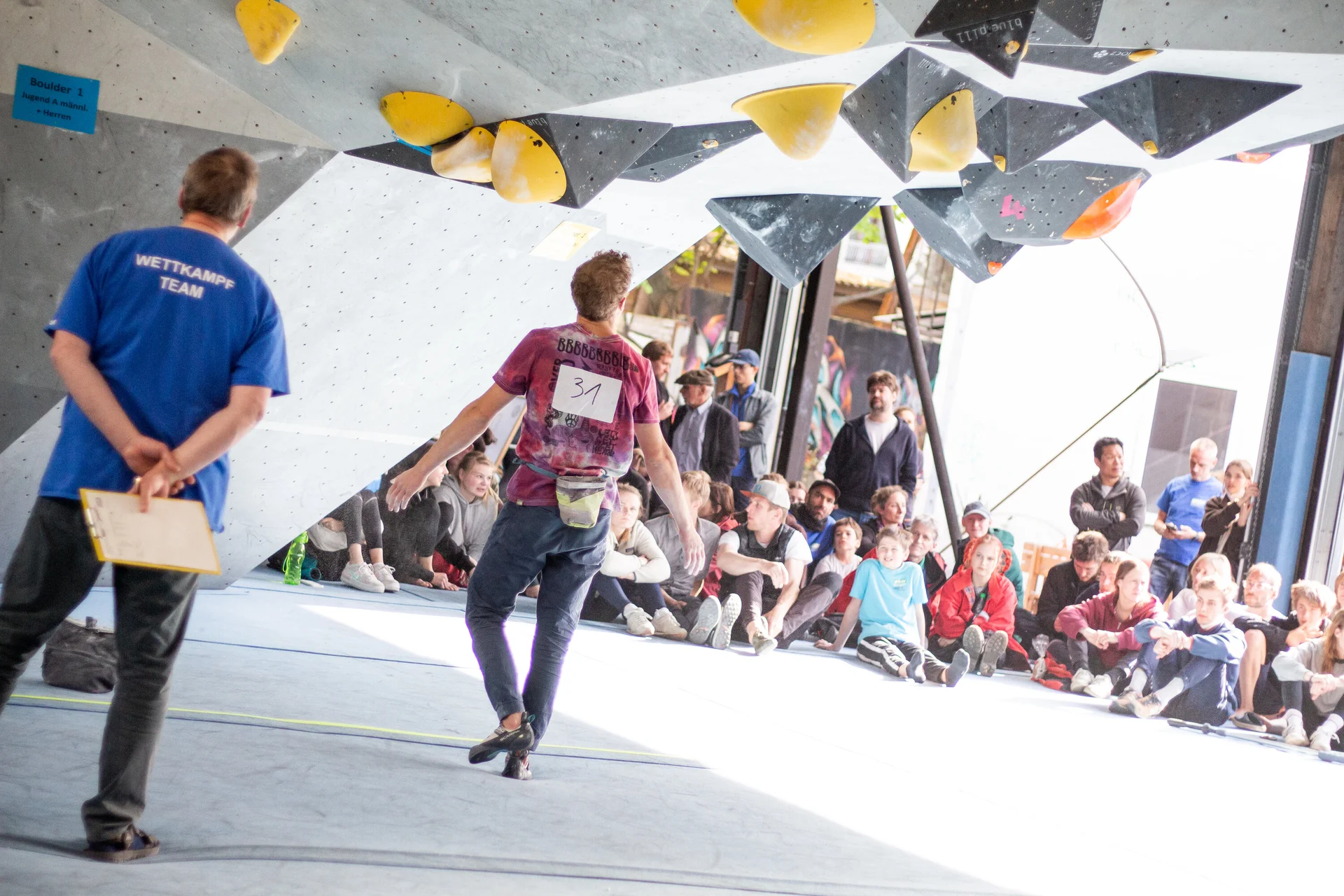 Landesmeisterschaft_Bouldern_Berlin_Sachsen_2022_Finale_Jugend_A_Erwachsene | © Kilian Dorner