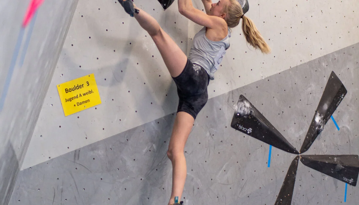 Landesmeisterschaft_Bouldern_Berlin_Sachsen_2022_Finale_Jugend_A_Erwachsene | © Kilian Dorner