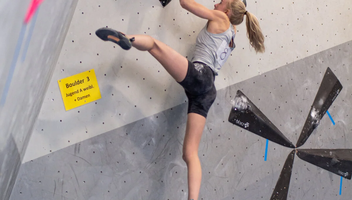 Landesmeisterschaft_Bouldern_Berlin_Sachsen_2022_Finale_Jugend_A_Erwachsene | © Kilian Dorner
