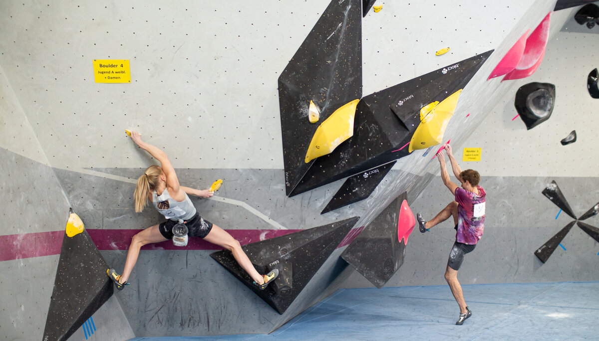 Landesmeisterschaft_Bouldern_Berlin_Sachsen_2022_Finale_Jugend_A_Erwachsene | © Kilian Dorner Landesmeisterschaft_Bouldern_Berlin_Sachsen_2022_Finale_Jugend_A_Erwachsene | © Kilian Dorner
